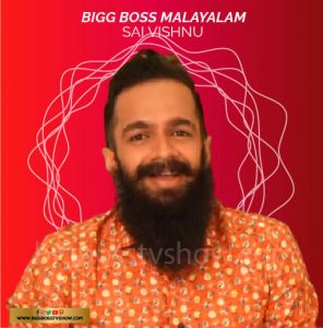 bigg boss malayalam 3 contestant sai vishnu